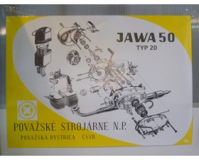 PLAKÁT - MOTOR PIONÝR 50/20,21,23  - ( 84 x 60cm )